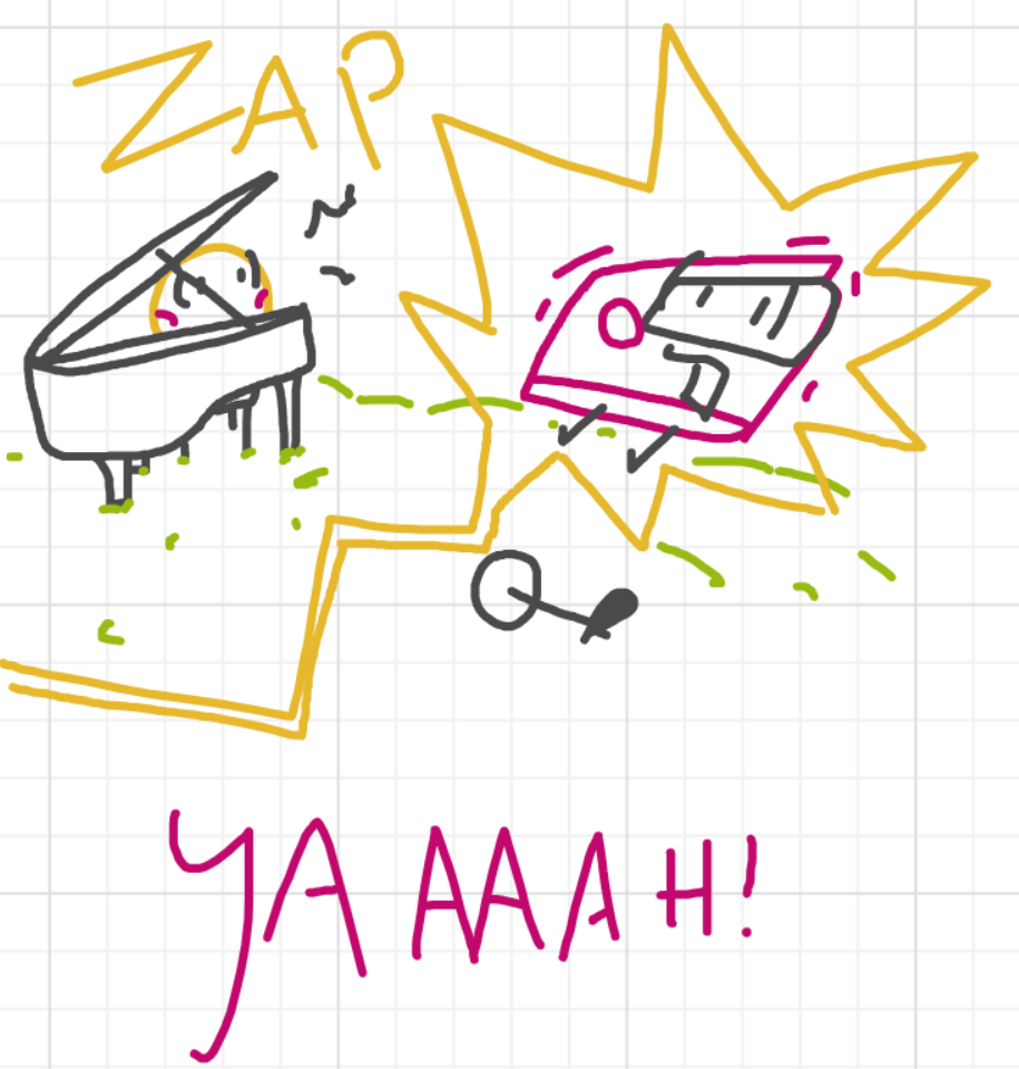 A panel from What's The Point, episode five of the Board Boards object show by Furretwalk/WalkingFurret.